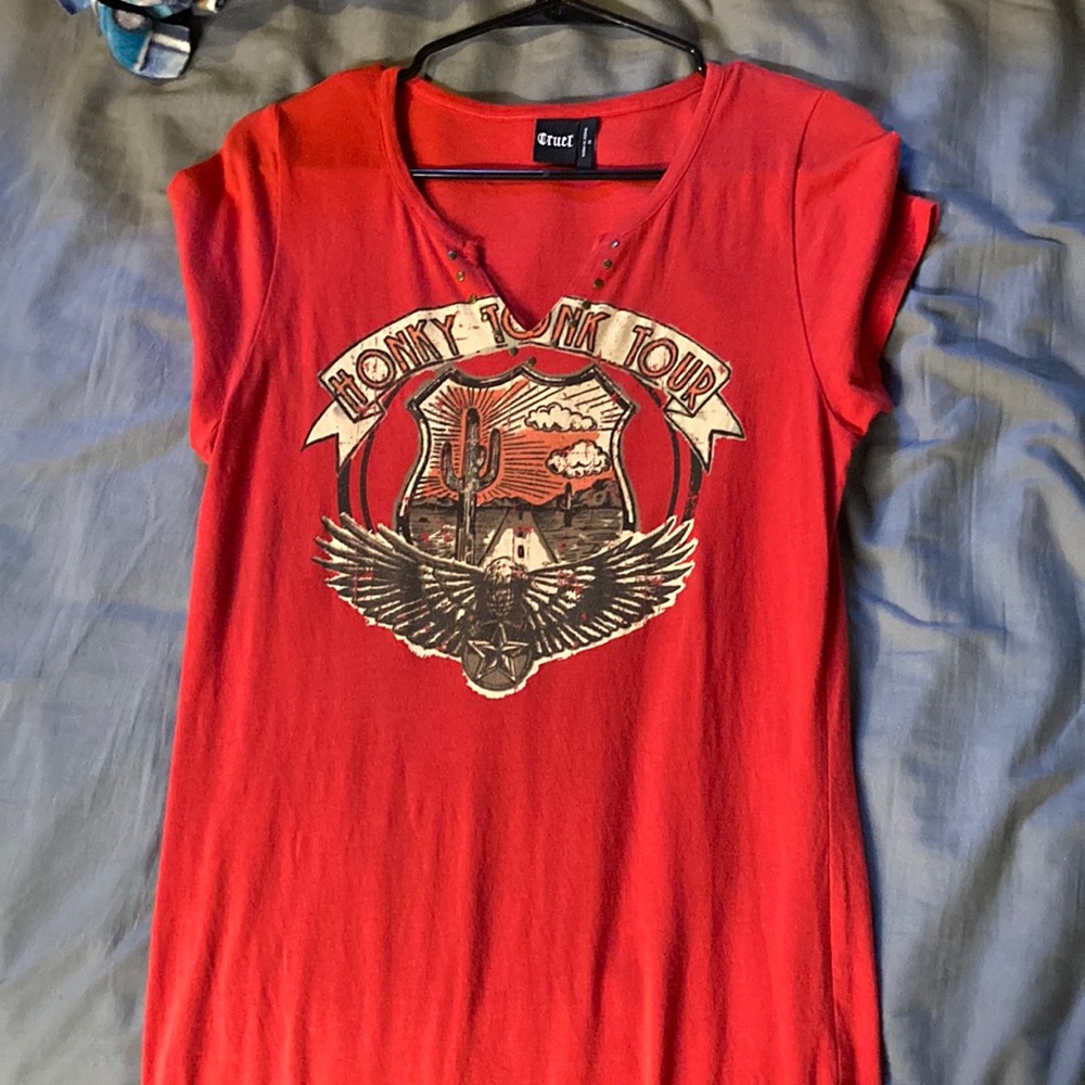 Red western shirt